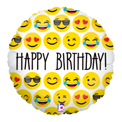 Globo Americano 9 Emoji Birthday