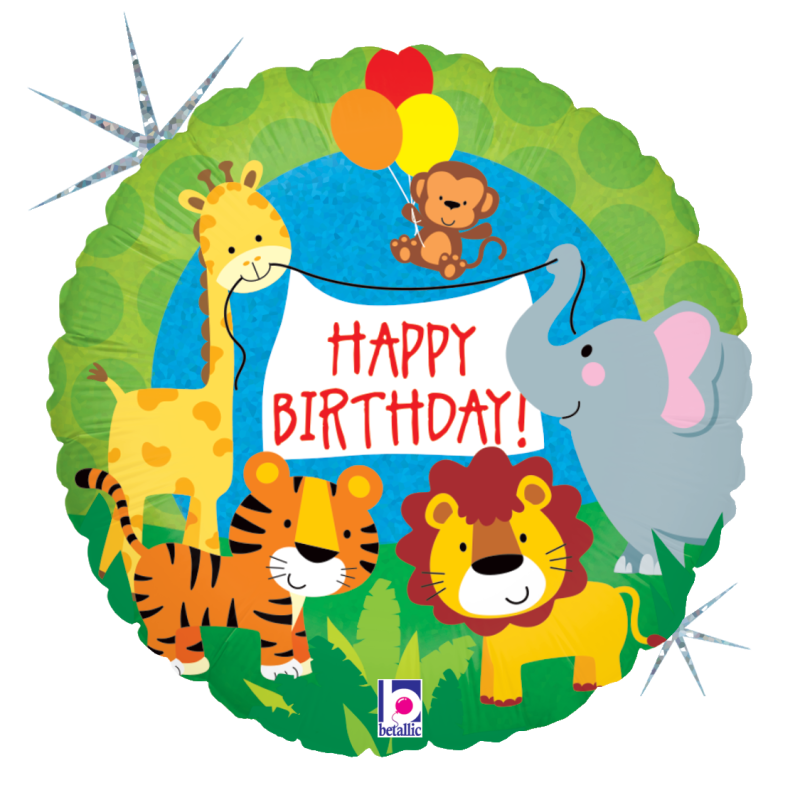 Globo Americano 9 Jungle Animals Bday