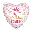 Globo Americano 9 Glitter Birthday Princess