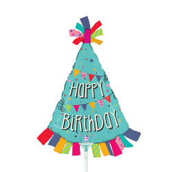 Globo MINI SHAPE 14 Birthday Banner Hat