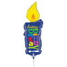 Globo MINI SHAPE 14 Birthday Candle