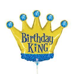 Globo MINI SHAPE 14 Mini Birthday King