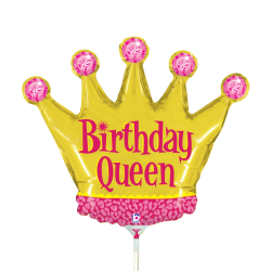 Globo MINI SHAPE 14 Mini Birthday Queen