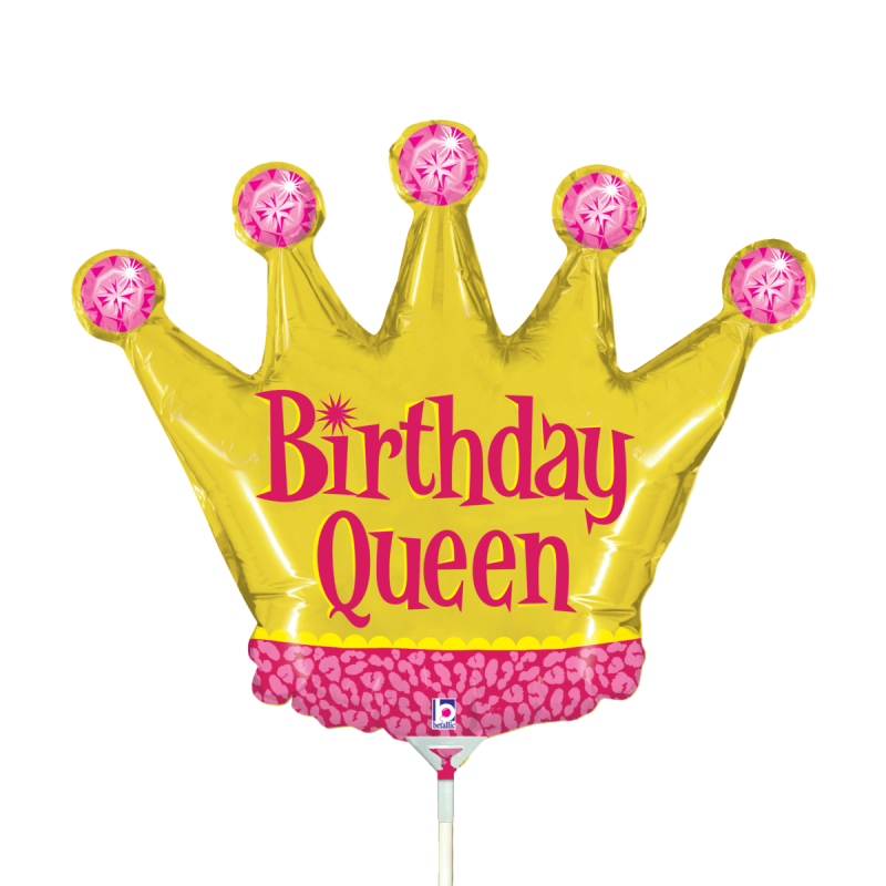 Globo MINI SHAPE 14 Mini Birthday Queen